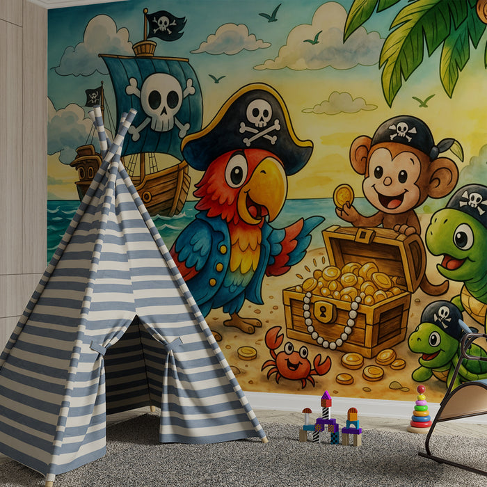 Tapet piratdyr | Eventyrlystne for barn