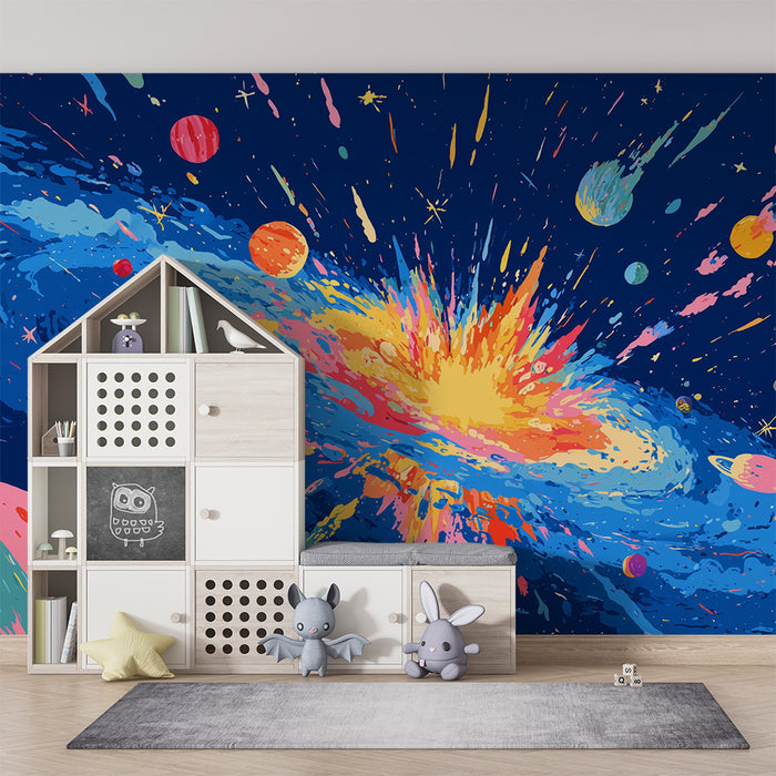 Lastenhuoneen tapetti | Kosminen värähtelevä universumi