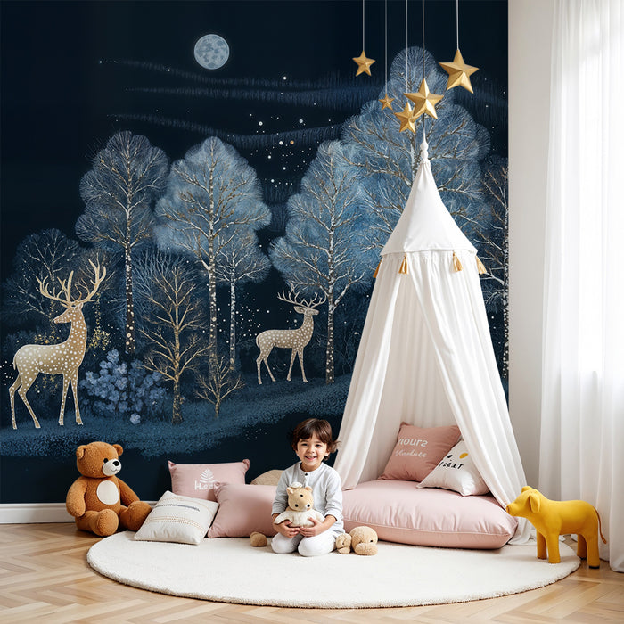 Barntapet | Eteriska rådjur under månen