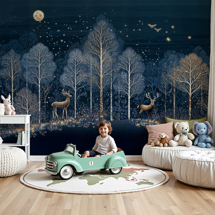 Barntapet | Förtrollande skog och lysande hjortar
