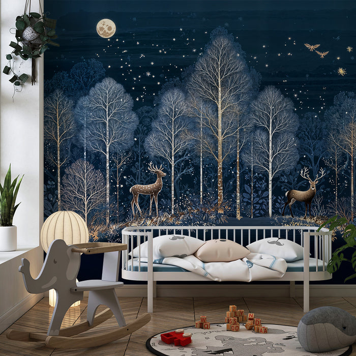 Barntapet | Förtrollande skog och lysande hjortar