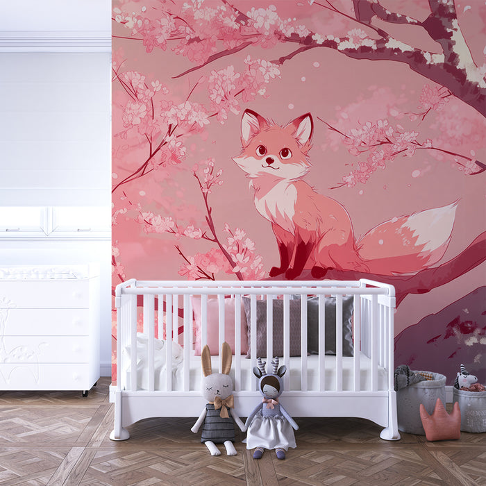 Tapet Sova | Цветна сакура сцена