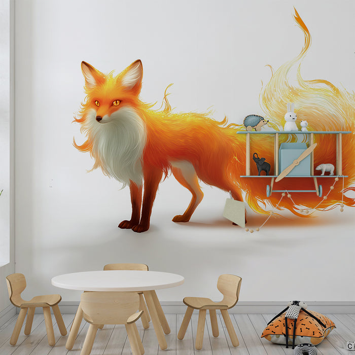 Papel de parede criança | Vulpe strălucitoare și luminoasă