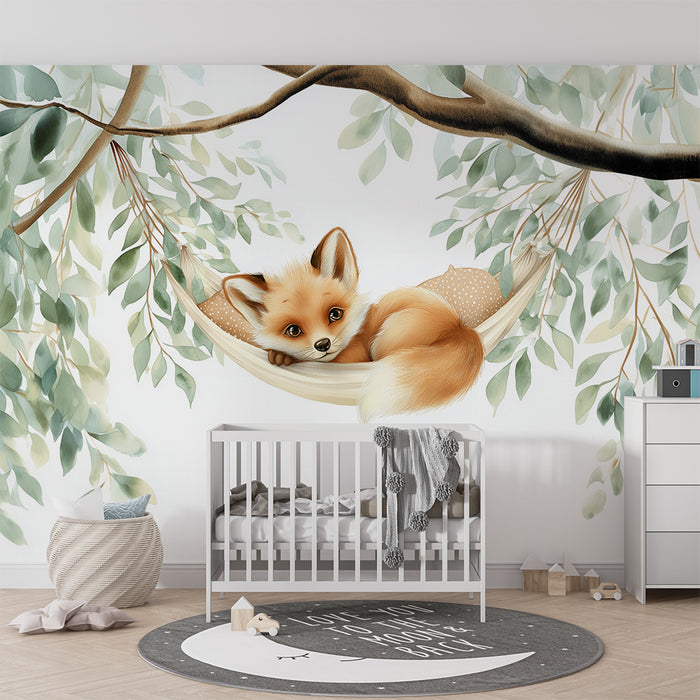 Tapet vulpe | Ilustrație adorabilă și liniștitoare
