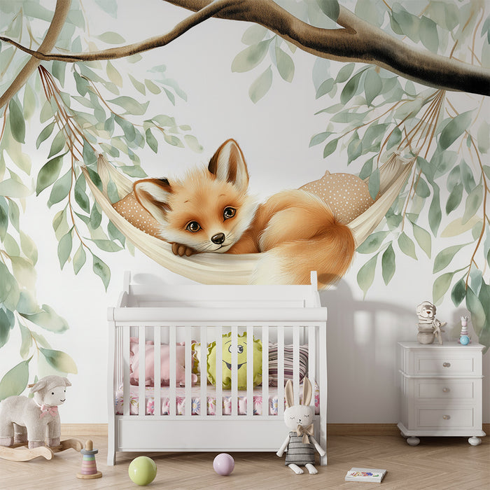 Tapet vulpe | Ilustrație adorabilă și liniștitoare