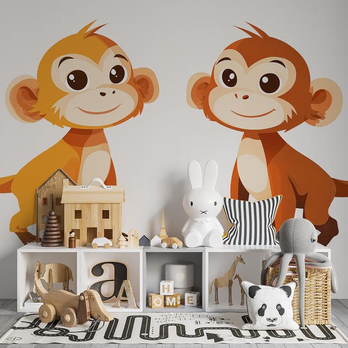 Tapeta z małpkami | Zabawna i kolorowa