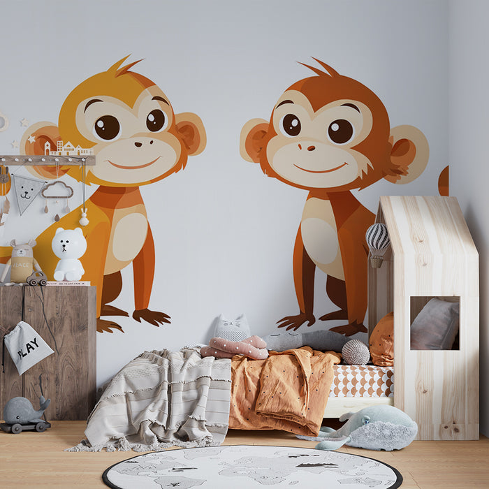 Tapeta z małpkami | Zabawna i kolorowa