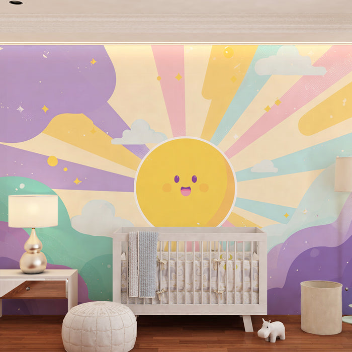 Tapeta Slunce Veselá | Dětský a Barevný Design