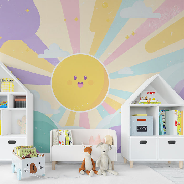Tapeta Slunce Veselá | Dětský a Barevný Design