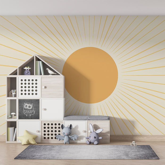 Papel pintado infantil | Sol brillante