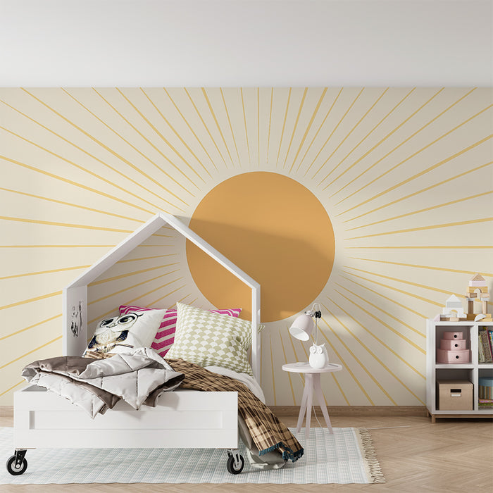 Papel pintado infantil | Sol brillante