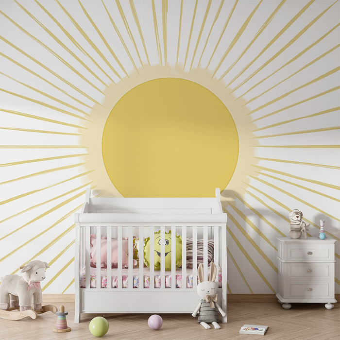 Papel pintado infantil | Rayos de sol brillantes