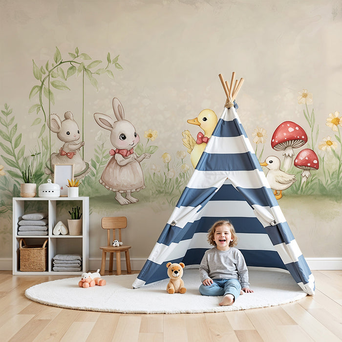 Barntapet | Söta djur och mjuk natur