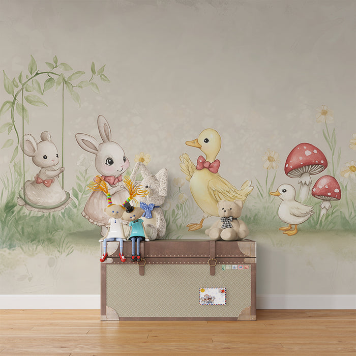 Barntapet | Söta djur och mjuk natur