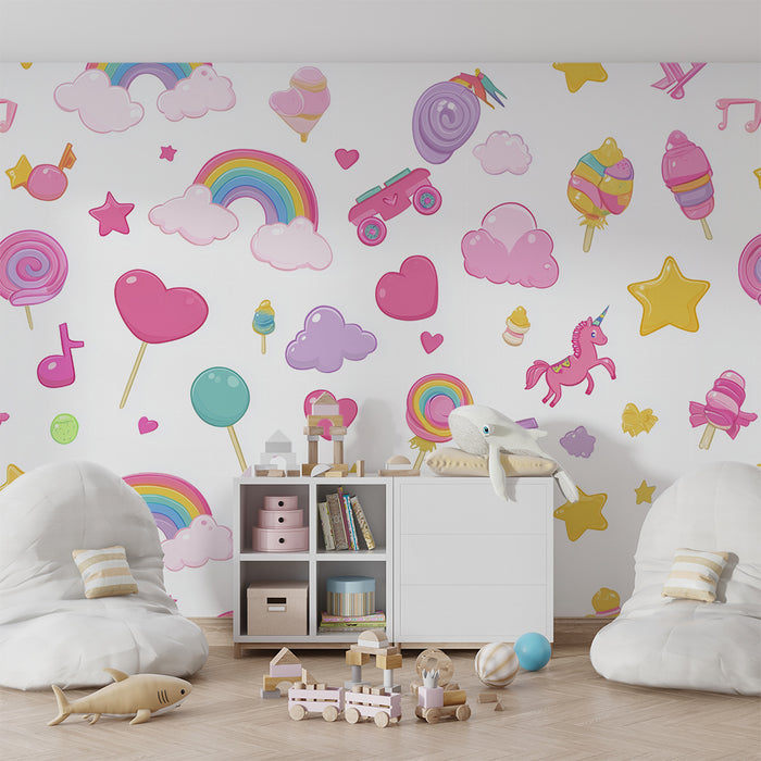 Tapeta jednorog | Šareni i veseli dizajn