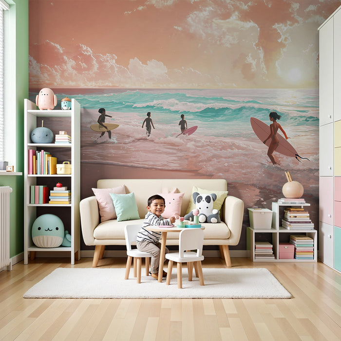 Tapet barnerom | Surfingeventyr i skumringen