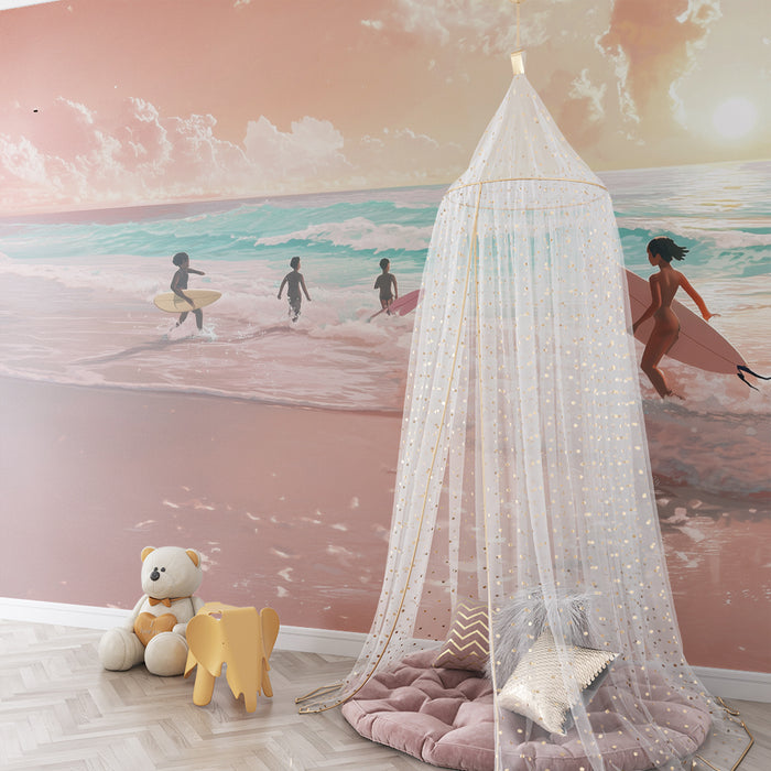 Tapet barnerom | Surfingeventyr i skumringen