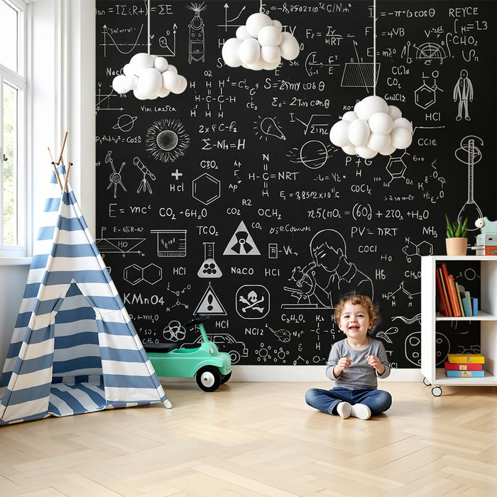 Lastenhuoneen tapetti | Kaavat ja piirretyt tieteet