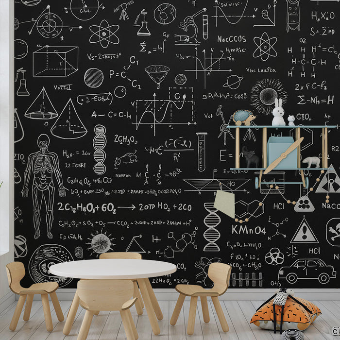 Lastenhuoneen tapetti | Kaavat ja piirretyt tieteet