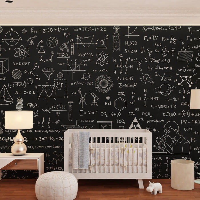 Lastenhuoneen tapetti | Kaavat ja piirretyt tieteet