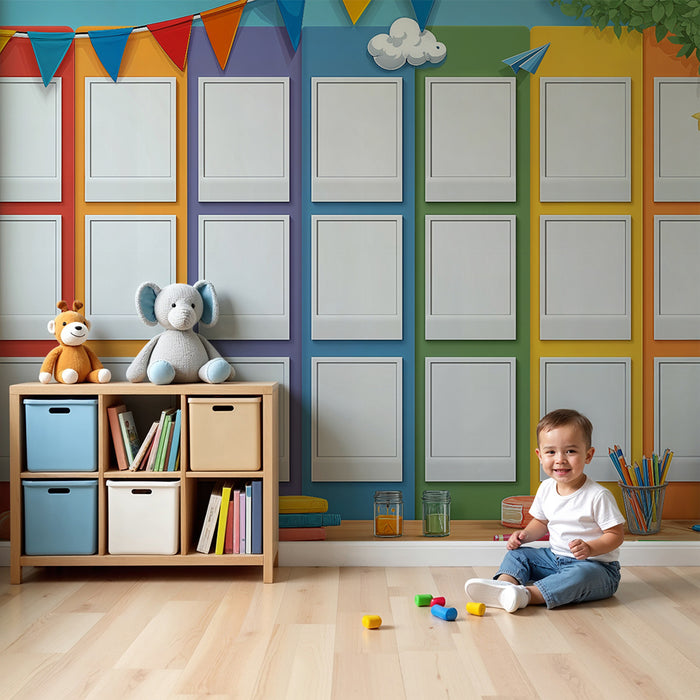 Εκπαιδευτικό ταπετσαρία | Πολύχρωμο για τα παιδικά δωμάτια