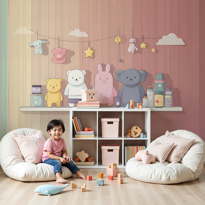 Tapety dla dzieci | Delikatny i zabawny design