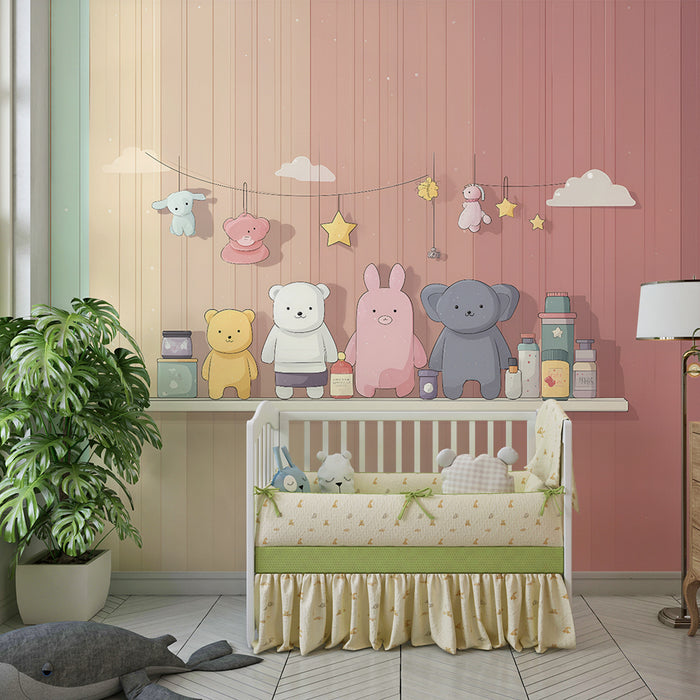 Tapety dla dzieci | Delikatny i zabawny design