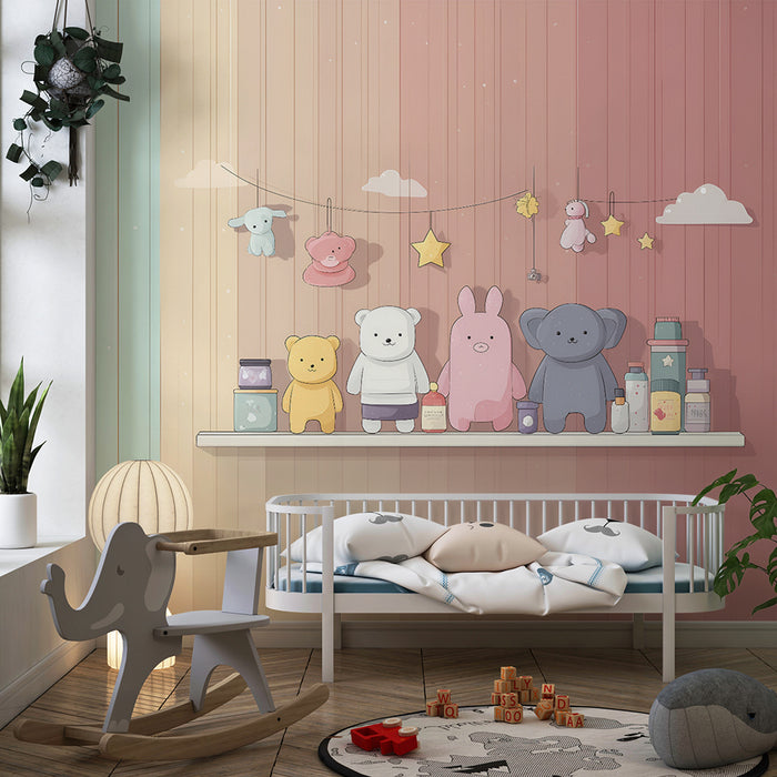 Tapety dla dzieci | Delikatny i zabawny design