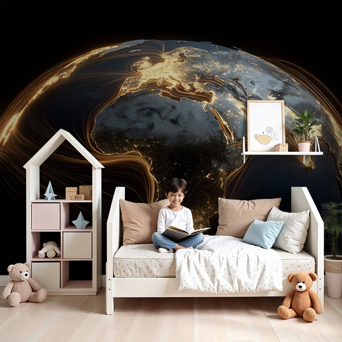 Papel de parede criança | Mundo brilhante e conectado