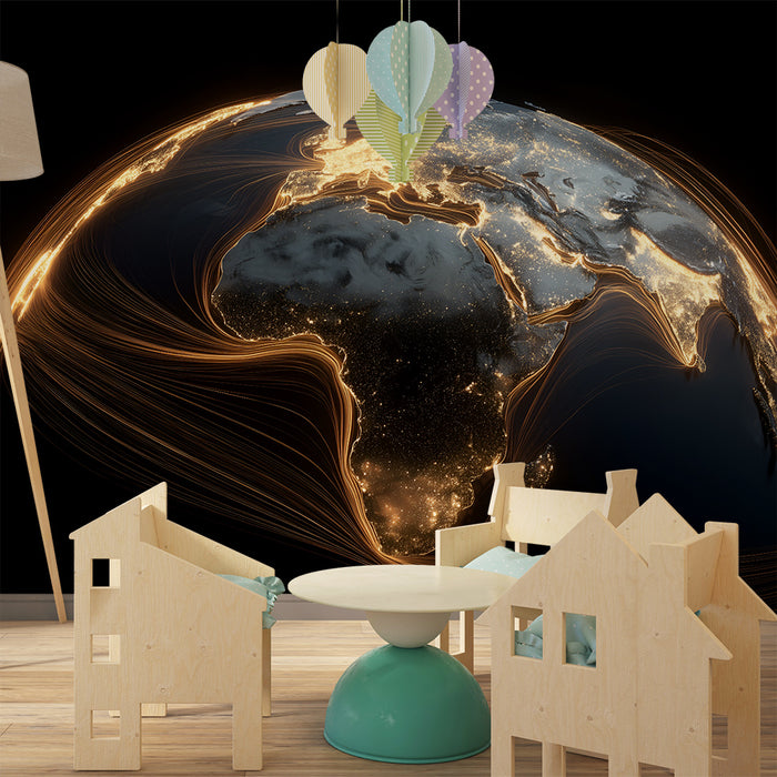 Papel de parede criança | Mundo brilhante e conectado