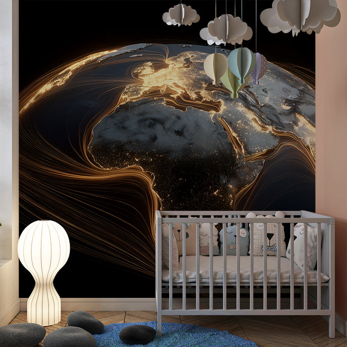 Papel de parede criança | Mundo brilhante e conectado