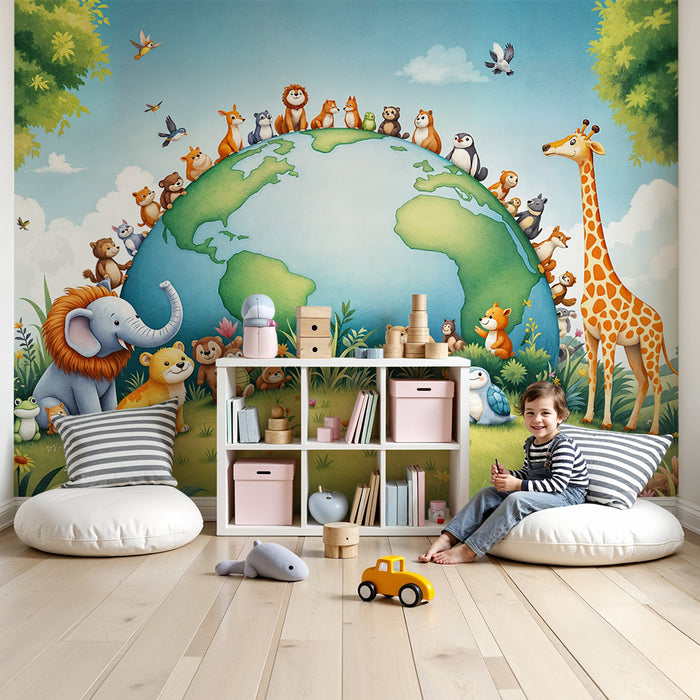 Papier peint Animaux Chaleureux | Monde Enchanté des Animaux