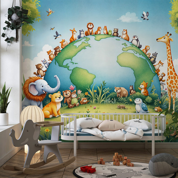 Papier peint Animaux Chaleureux | Monde Enchanté des Animaux