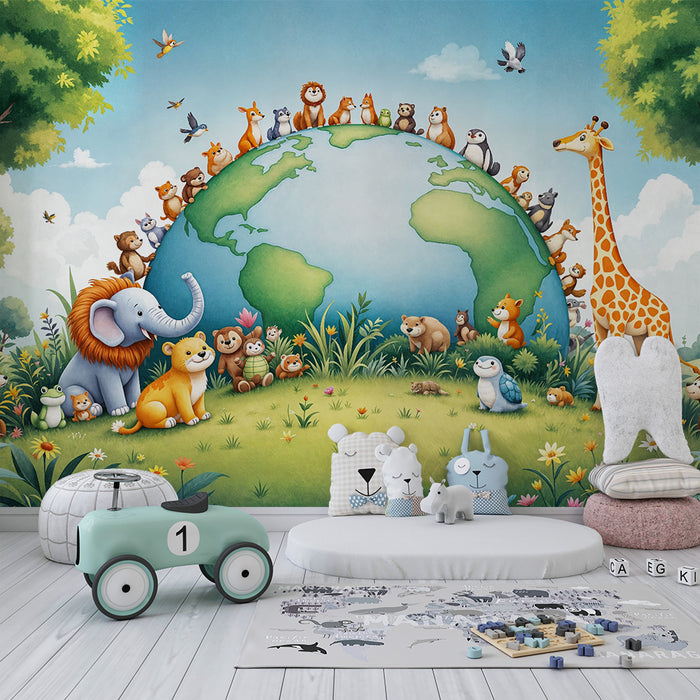 Papier peint Animaux Chaleureux | Monde Enchanté des Animaux