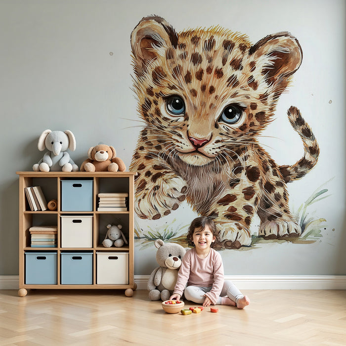 Barntapet | Nyfiken liten leopard