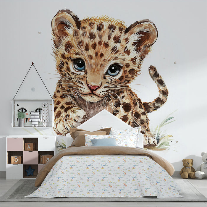 Barntapet | Nyfiken liten leopard