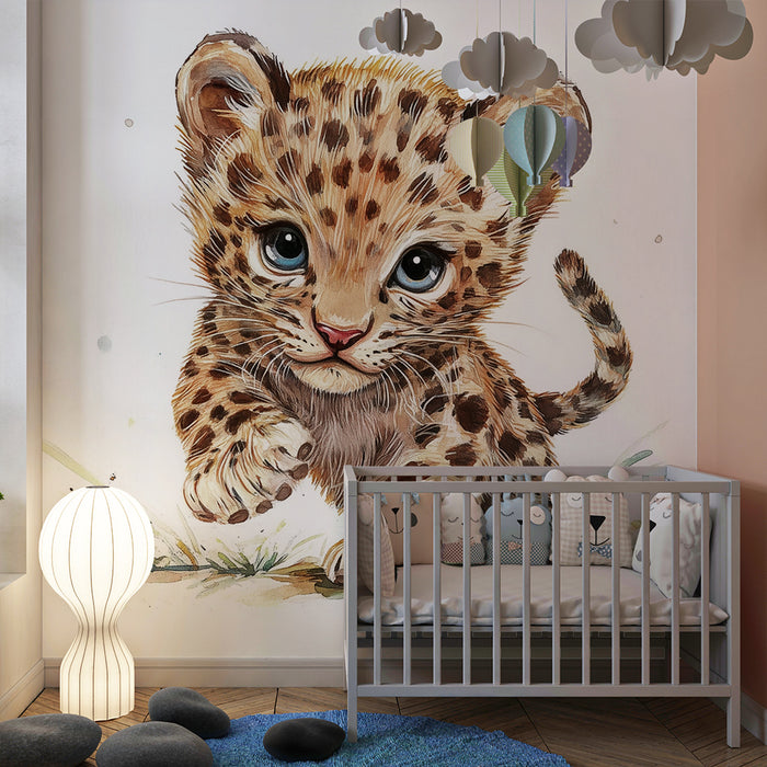 Barntapet | Nyfiken liten leopard