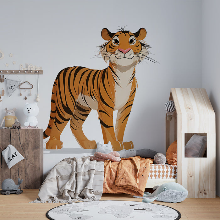 Tiger Tapete Niedlich | Niedliches Tiger-Illustration