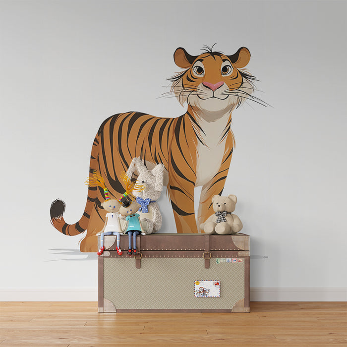 Tiger Tapete Niedlich | Niedliches Tiger-Illustration