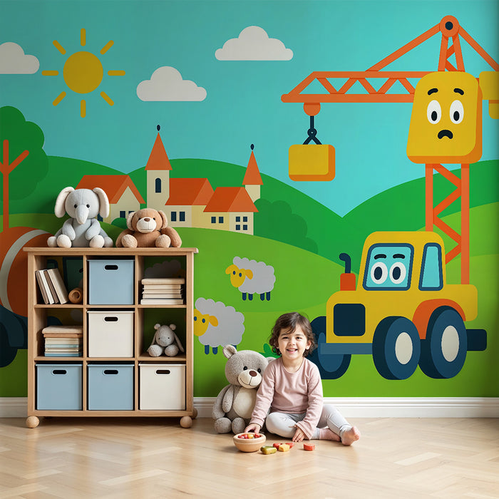 Barntapet | Glada fordon på landet