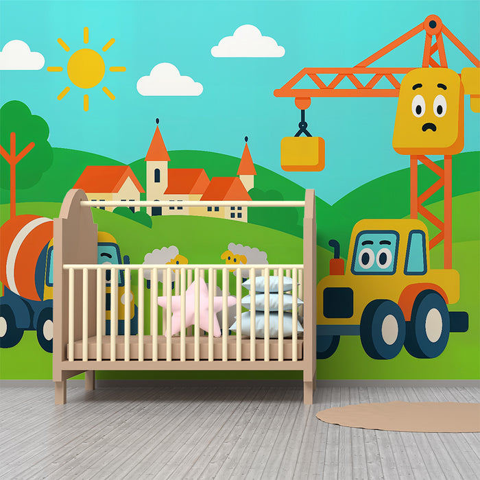 Barntapet | Glada fordon på landet