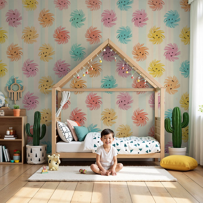 Barntapet | Glada och färgglada virvlar