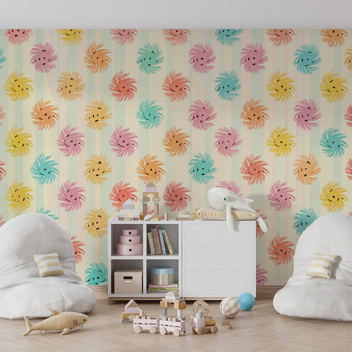 Barntapet | Glada och färgglada virvlar